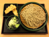 「もりそば(320円)と、とり天(150円)」@ゆで太郎 錦糸公園前店の写真