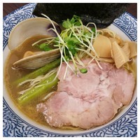 「【GW限定】貝煮干しラーメン＋瓶の麦」@頓知房の写真