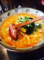 「ピリ辛バター(太麺)870円」@味噌一 大原店の写真