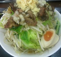 「野菜マシ牛脂そば+味玉」@ラーメン愉悦処 似星の写真