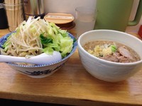 「つけめん（大）・野菜増し 700円＋50円」@らーめん きじとらの写真