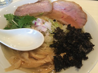 「限定／白醤油煮干そば＋替え玉」@麺や 彩～iro～の写真