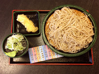 「大盛りそば(420円)とイカ天(クーポン)」@ゆで太郎 小岩北口店の写真