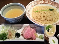 「【数量限定】薬涼潮つけそば（850円）＋〆の冷や飯（50円）」@麺や 虎徹の写真