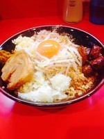 「ミニまぜ¥730＋玉ねぎ¥30＋カレー¥50＋AGN¥50」@麺屋 桐龍の写真