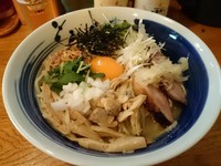 「【GW限定】あさりまぜそば750円＋しそ餃子300円」@麺屋 鶏口の写真