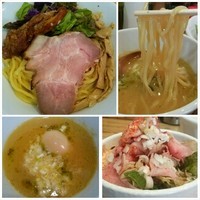 「鶏つけソバ ＋味玉（150506）」@NOODLE STOCK 鶴おかの写真