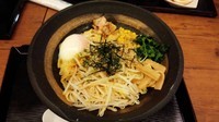「油そば、平打麺、大盛り」@カレー・つけ麺 とろとんの写真