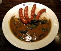 「ソーセージ＋ほうれん草カレー（１辛） \1058」@カレーハウスCoCo壱番屋 東武浅草駅前店の写真