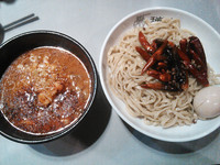 「【限定】牛スジ肉の麻辣つけ麺 ￥850＋味玉(クーポン)」@中華蕎麦 瑞山（ZUIZAN）の写真