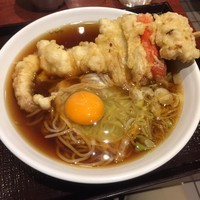 「ちび天そば(¥480)」@いわもとQ 神保町店の写真