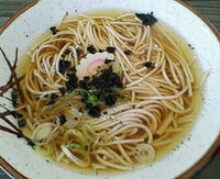 「津軽そば　５８０円」@三忠食堂 弘前さくら祭り出店の写真