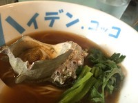 「【部活】活サザエの炭火焼焦がし醤油らーめん」@ハイデン.コッコFACTORYサマンサ・タマサの写真