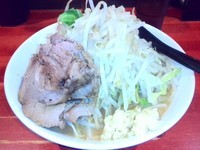 「小ラーメン（にんにく）」@ラーメン二郎 会津若松駅前店の写真