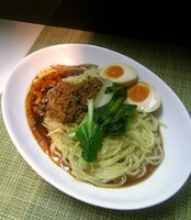 「汁なし坦坦麺+味玉」@麺や金時の写真