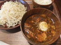 「スープカレーつけ麺（並）（1100円）」@ヨコハマスープカレー しんぺーの写真