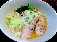 「釜玉まぜ麺 (5/24までの限定, 並盛, ￥850)」@らーめん とん駒の写真