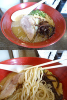 「『焦がし塩ラーメン+大盛(￥700+無料)』」@中華そば うづまきの写真