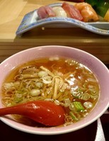 「半ラーメン鮨セット（梅）」@長三郎鮨の写真