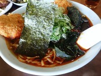 「ねぎカツラーメン(並盛)780円」@叶食堂の写真