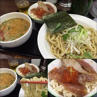 「【GW限定】ウニボシつけ麺 変わりご飯セット1200円」@ラーメン愉悦処 似星の写真