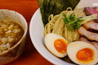 「特製豚骨鶏魚介つけめん ＋中盛り無料」@麺処 有彩の写真