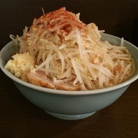 「小カラメニンニクトウガラシ」@ラーメン二郎 JR西口蒲田店の写真