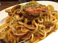 「【限定アキラ式パスタ】渡り蟹のトマトクリーム（大）￥890」@ラーメンアキラの写真
