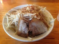 「森次朗（野菜＆タレ増し、ニンニク半分）、750円」@幻の中華そば加藤屋 にぼ次朗の写真