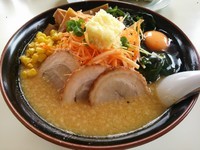「ねぎデラックス　（大盛り）　※来店サービス券で特別割引き」@くるまやラーメン 松本渚店の写真