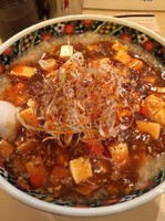 「背脂マーボー麺 750円＋半ライス 110円」@麺や 忍の写真