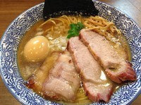 「特製極上煮干しそば」@煮干しつけ麺 宮元の写真