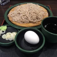 「もり（￥320）＋玉子（クーポン）」@ゆで太郎 東池袋三丁目店の写真