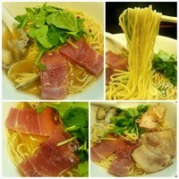 「【限定】ハモンセラーノとあさりそば （150512）」@おおぜき中華そば店の写真