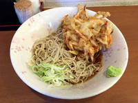 「冷やしかき揚げそば(430円)」@元長の写真