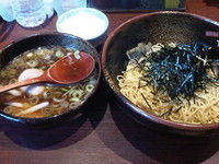 「つけ麺+味玉+ランチサービス半ライス」@支那そば やぐら亭の写真