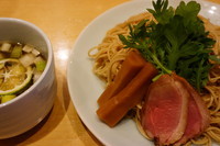 「鴨つけそば＋大盛」@紫 くろ㐂の写真