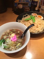 「烏骨鶏つけ麺醤油 850円 味玉100円」@旭川ラーメン さいじょう 品達店の写真