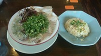 「チャーハンセット(味噌+ネギ+チャーシュー)」@長浜ラーメン 松吉の写真