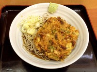 「冷やし薬膳天そば(400円)」@梅もと 秋葉原店の写真