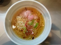 「琥珀醤油ラーメン￥500 お茶漬けライス￥120」@天雷軒 神谷町の写真