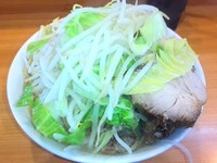 「小ラーメン（味薄め・にんにく）」@ラーメン二郎 八王子野猿街道店2の写真