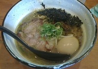 「帆立とキノコの潮ラーメン 　味玉トッピング」@麺場voyageの写真