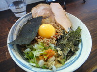 「特製台湾煮干まぜそば」@喜多方ラーメンcafeざくろの写真