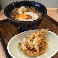 「朝そば（￥200）＋朝限定トッピング（￥50）x2」@しぶそば 大崎広小路店の写真