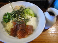 「【期間限定】ぶっかけアゴ助ネバトロＶｅｒ」@中華そばつけそば 千思萬考の写真