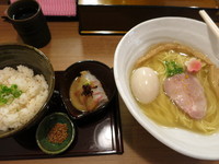 「鯛塩そば 780円 ＋ 本格胡麻鯛茶漬け 320円」@鯛塩そば 灯花 本店の写真