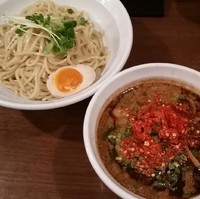 「濃厚辛つけ麺 （並盛、辛し増し増し） ８５０円」@ラーメン 麺や亮の写真