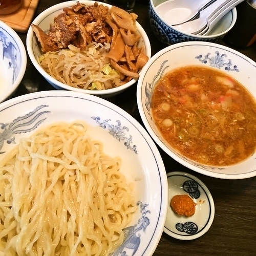 つけそば並＋野菜＋焼豚＋辛味噌