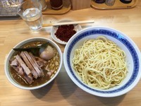 「つけチャーシュー並＋辛味＋味玉おまけ」@自家製中華そば としおかの写真